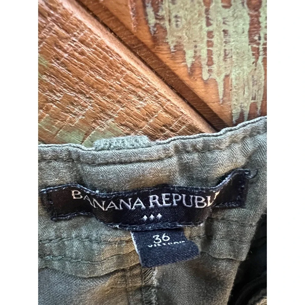 Mens‎ Banana Republic Army Green Casual Shorts Size 36